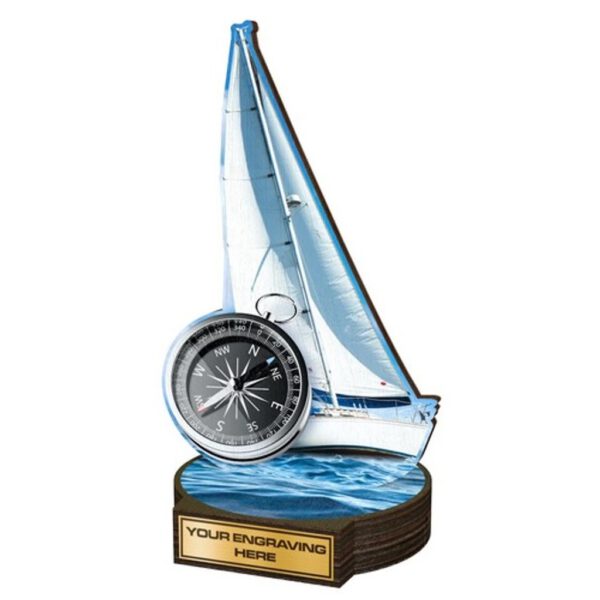 Ecologische zeilboot trofee.