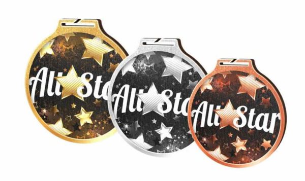 Ecologische Medaille All Stars - goud, zilver en brons.