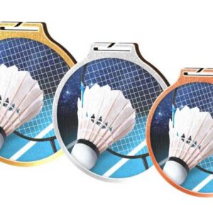 Ecologische Medaille Badminton, 3 stuks.