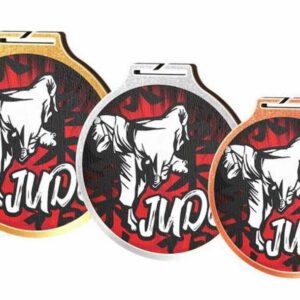 Ecologische Judo medaille, 3 stuks.